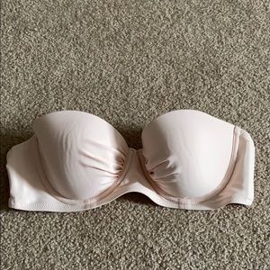 Light pink strapless bikini